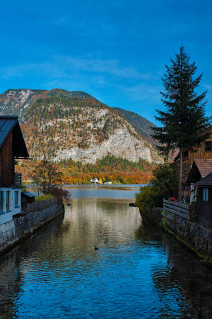 Hallstatter See lake mountain lake in Austria