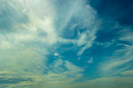 blue sky with cloudの写真素材