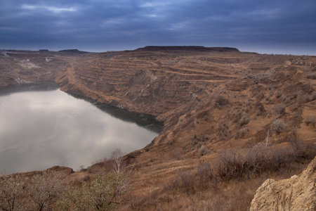 Abandoned old coal mine in Chelyabinsk.