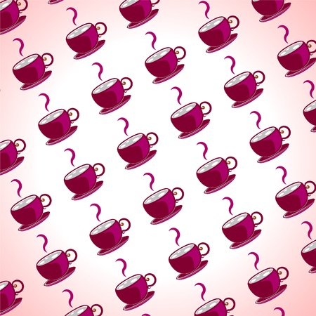 Background of cupsのイラスト素材