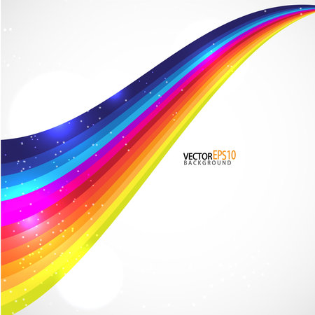 Abstract colorful rainbow background with nice lightsのイラスト素材