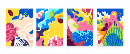 Original abstract cover design. Background social media banner template. Editable mockup for...