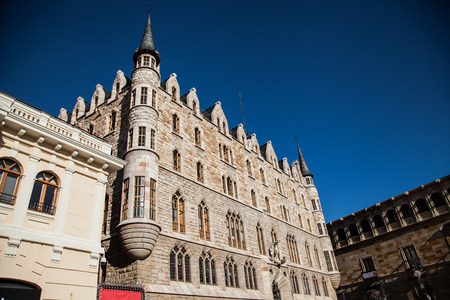 Palace of Botines. Leon. Spainのeditorial素材