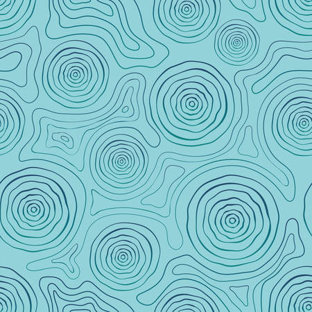 Abstract seamless background, uneven lines and circlesのイラスト素材
