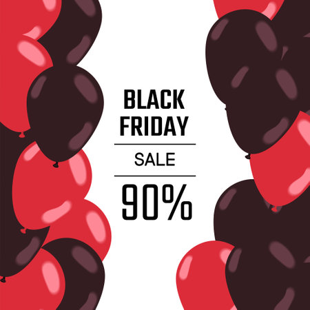 black friday sale illustrationのイラスト素材