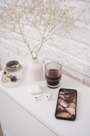 Stylish Accessories Displayed on a Minimalist Surface for a Clean and Chic Aesthetic