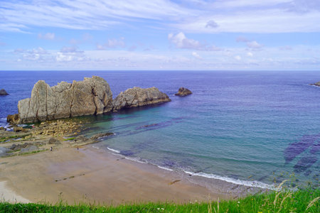 Urros de Liencres, Liencres, Cantabria, Spainの写真素材