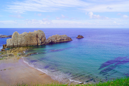 Urros de Liencres, Liencres, Cantabria, Spainの写真素材