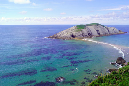 Urros de Liencres, Liencres, Cantabria, Spainの写真素材