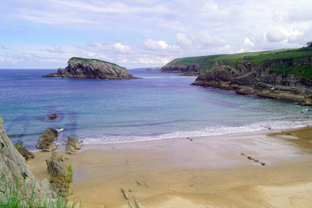 Urros de Liencres, Liencres, Cantabria, Spainの写真素材