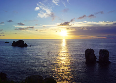 Urros de Liencres, Liencres, Cantabria, Spainの写真素材