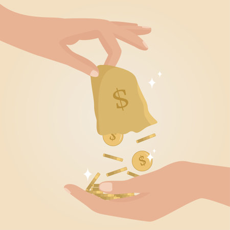 The concept of debts, interest on a loan to repay. Raising taxes, paying bills, stealing money from people, driving up prices, being greedy, getting money. Vector illustrationのイラスト素材