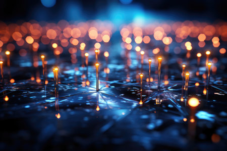Abstract background of superfast network connection. High Speed ââGlobal Data Transfer Conceptの素材