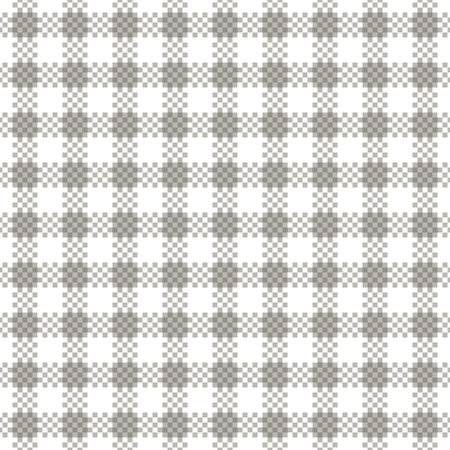 Traditional gingham vector simple pattern with small intersecting squares in light gray shades. For...