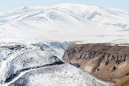 Snow texture, Snow landscapeの写真素材