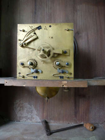 clock parts and mechanismの写真素材