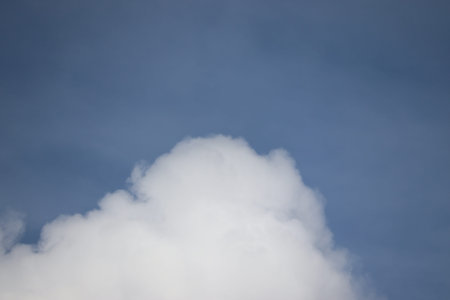 Blue sky and clouds. Summer air background