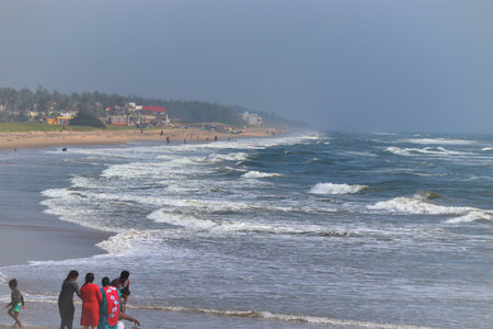 A group of young people on the beach