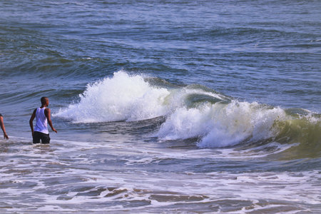 beautiful beach and tropical hind ocean ,india