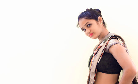 indoors portrait of Indian sexy woman, youth woman, a portrait of Beauty Woman face ,Beautiful model...