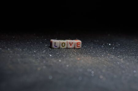 love written text on black background,colorful written text love,Loveの写真素材