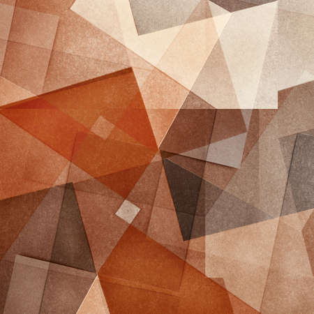 Grungy and grainy bleached abstract color background, made of intersecting geometric figures, vintage paper texture in square shapeの写真素材