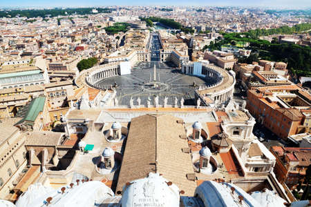 Panoramic view of Rome from above (from the roof of St.Peterのeditorial素材