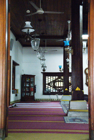 View of an old mosque in Malacca Townのeditorial素材