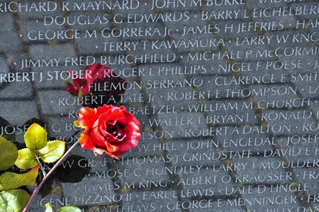 Vietnam Veterans Memorial in Washington DC, USAのeditorial素材