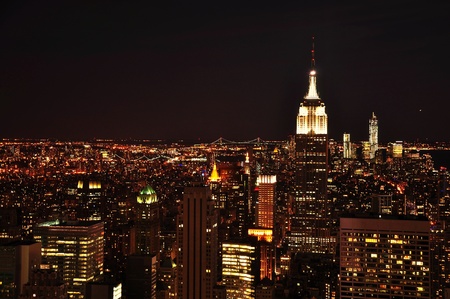 New York at nightの写真素材