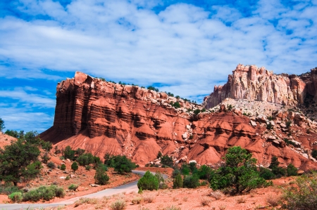 Egyptian Temple - Capitol Reef National Park,  Utah, USA の写真素材