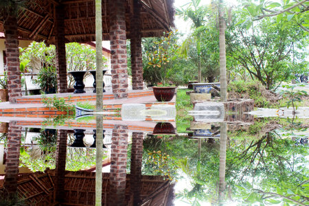 traditional house in Vietnamのeditorial素材