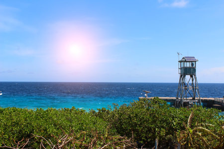 island in the seaの写真素材