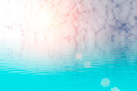 clouds in the skyの写真素材