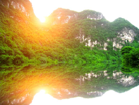 NINH BINH, VIETNAM, JULY, 20: Unidentified tourists in Trang An  on JULY, 20, 2013. Trang An is the scenic area, ranked special of Vietnam.のeditorial素材