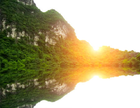 NINH BINH, VIETNAM, JULY, 20: Unidentified tourists in Trang An  on JULY, 20, 2013. Trang An is the scenic area, ranked special of Vietnam.のeditorial素材