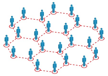 Global Human Distribution Illustration のイラスト素材