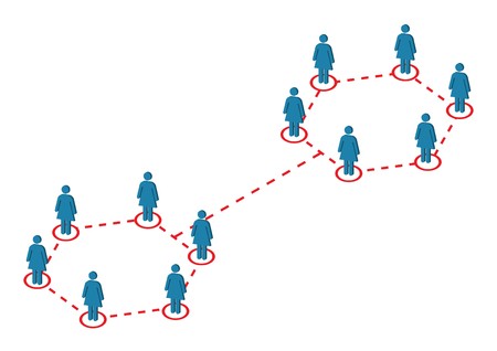 Global Female Distribution Illustrationのイラスト素材