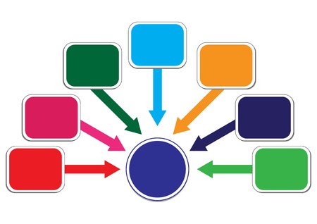 Profit and Wealth Distribution Illustration のイラスト素材