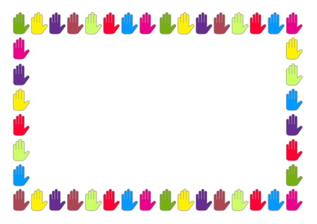 Global Human Diversity Frame Conceptのイラスト素材