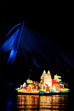 PUTRAJAYA, MALAYSIA - JULY 13 : :Beautiful Floria Floats from Tourism Malaysia at the Putrajaya...
