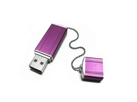 flash drive isolated on white background