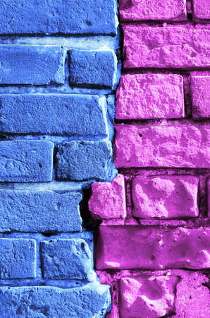 abstract bright multi-colored brick wall texture