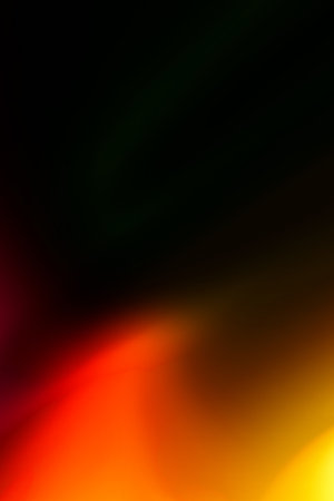 abstract flame on black backgroundの写真素材