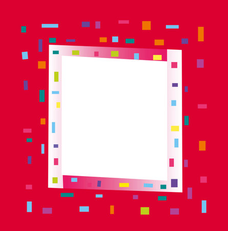 abstract geometric frameのイラスト素材