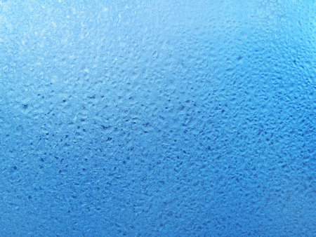 frosty natural pattern on winter windowの写真素材