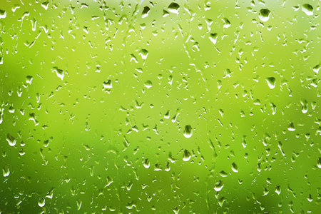 water drops on glass close upの写真素材