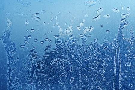 blue frozen water drops texture