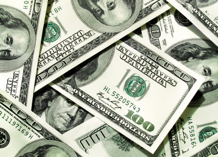 Money background from dollars USA
