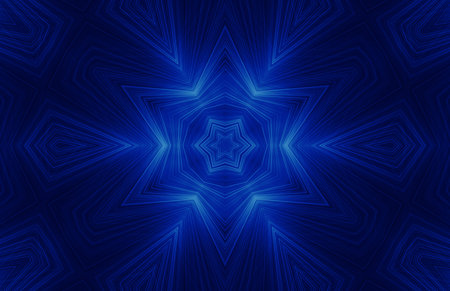 Dark blue background with abstract glow patternの写真素材